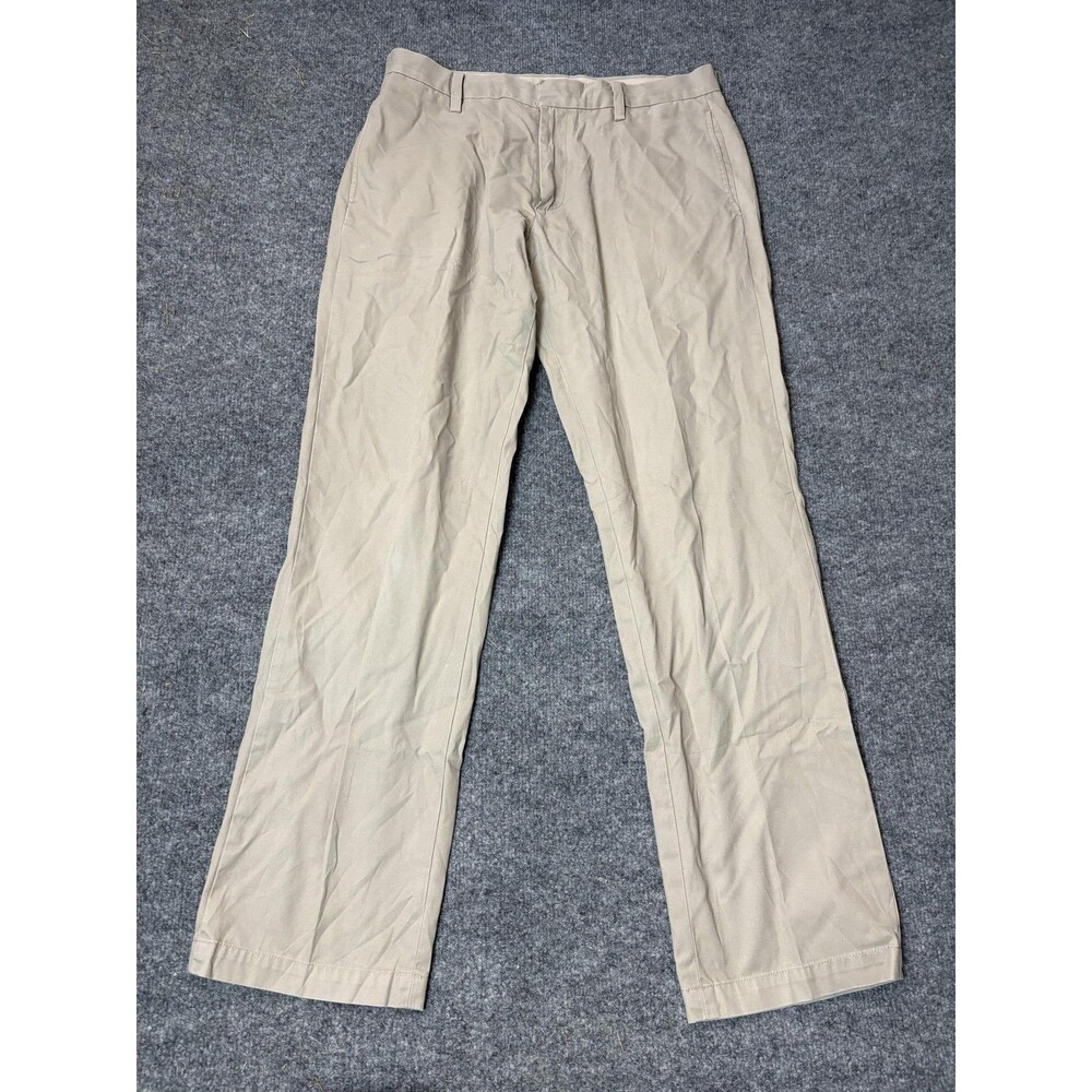 Banana Republic Chino Pants Mens 31x32 Beige Gavin Regular Fit Cotton Casual